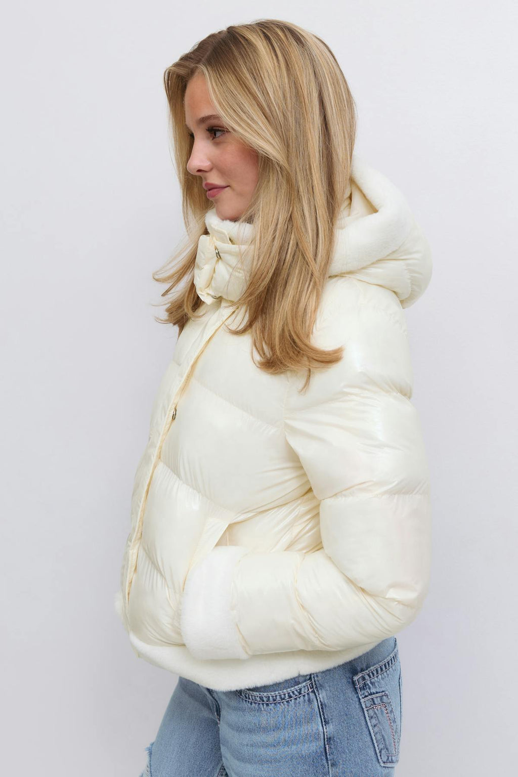 Y padded fur jacket