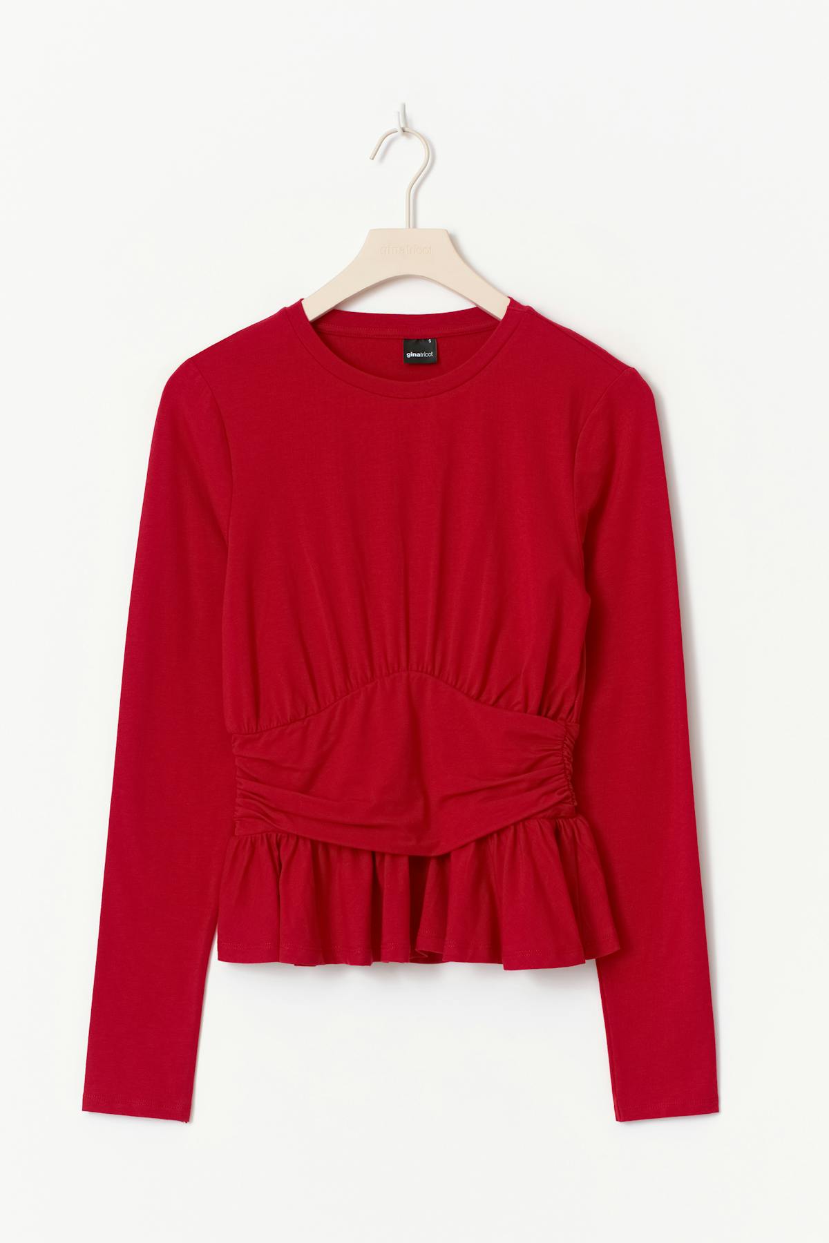 Long sleeve peplum top