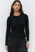 Long sleeve peplum top