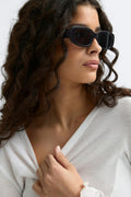 Slim rectangular sunglasses