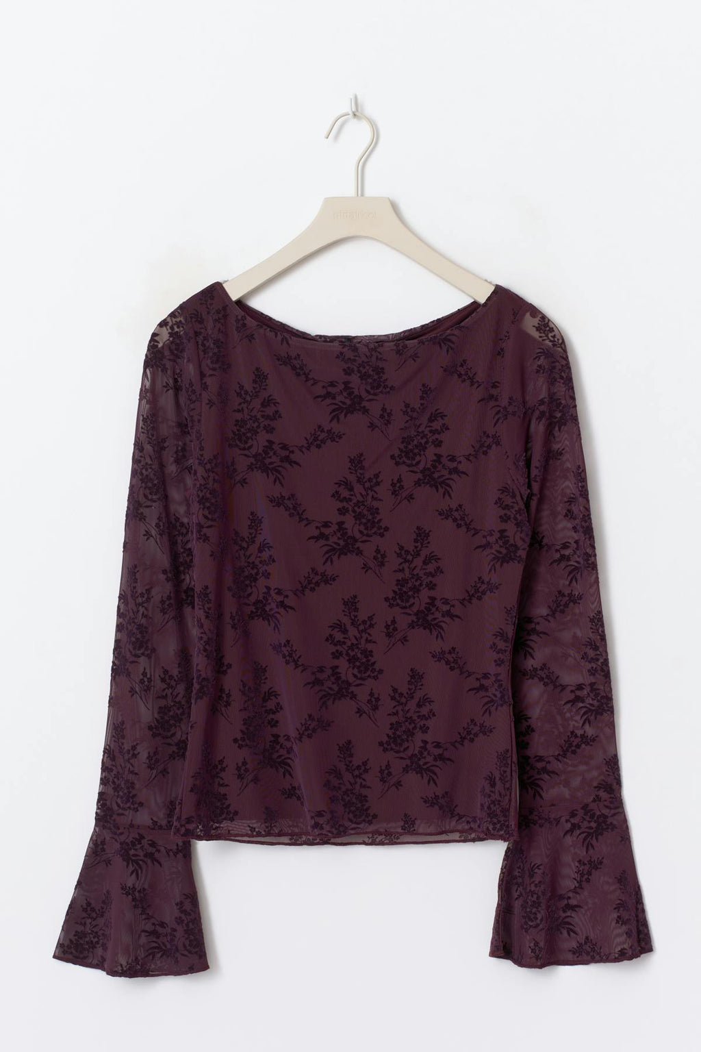 Floral flare sleeve top
