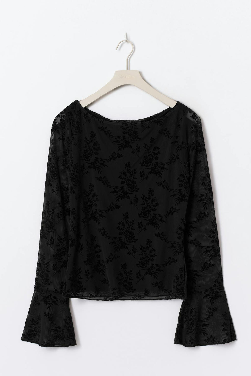 Floral flare sleeve top