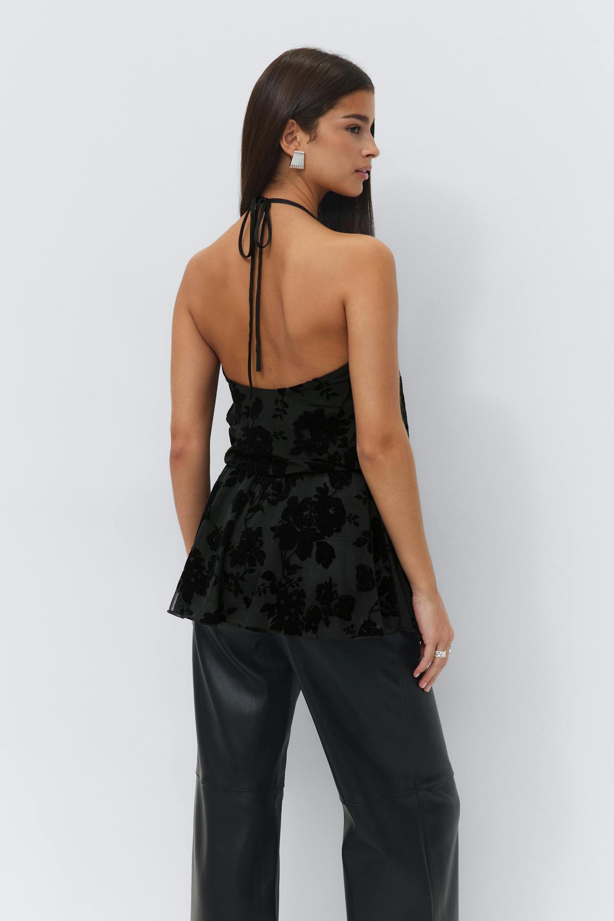 Floral halterneck top