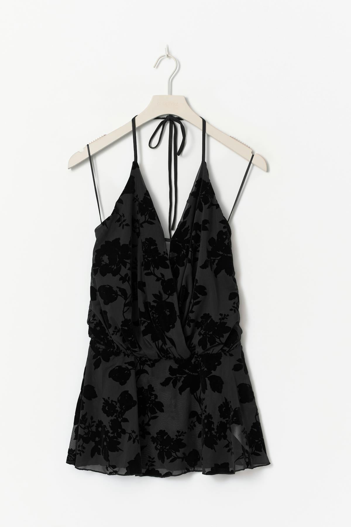 Floral halterneck top