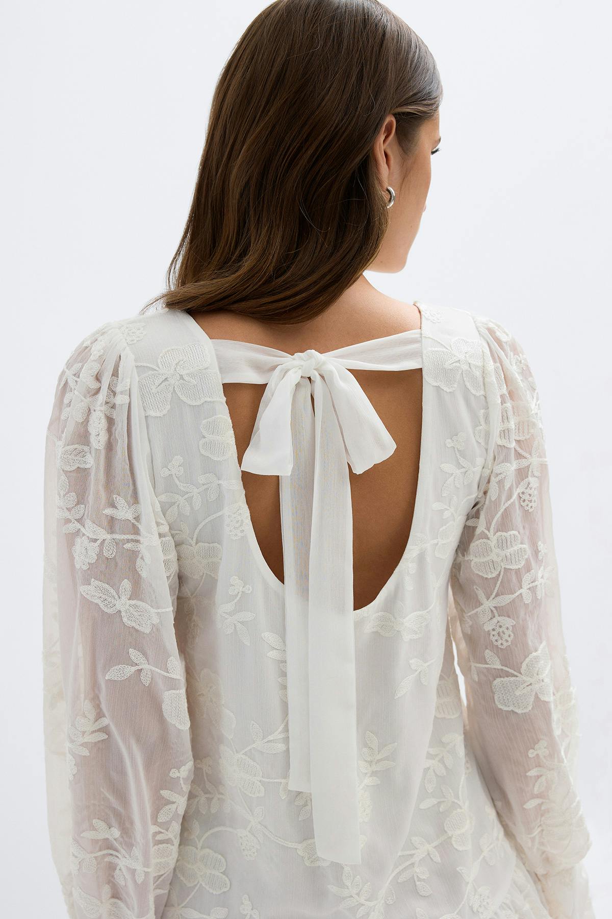 Puff sleeve mini dress