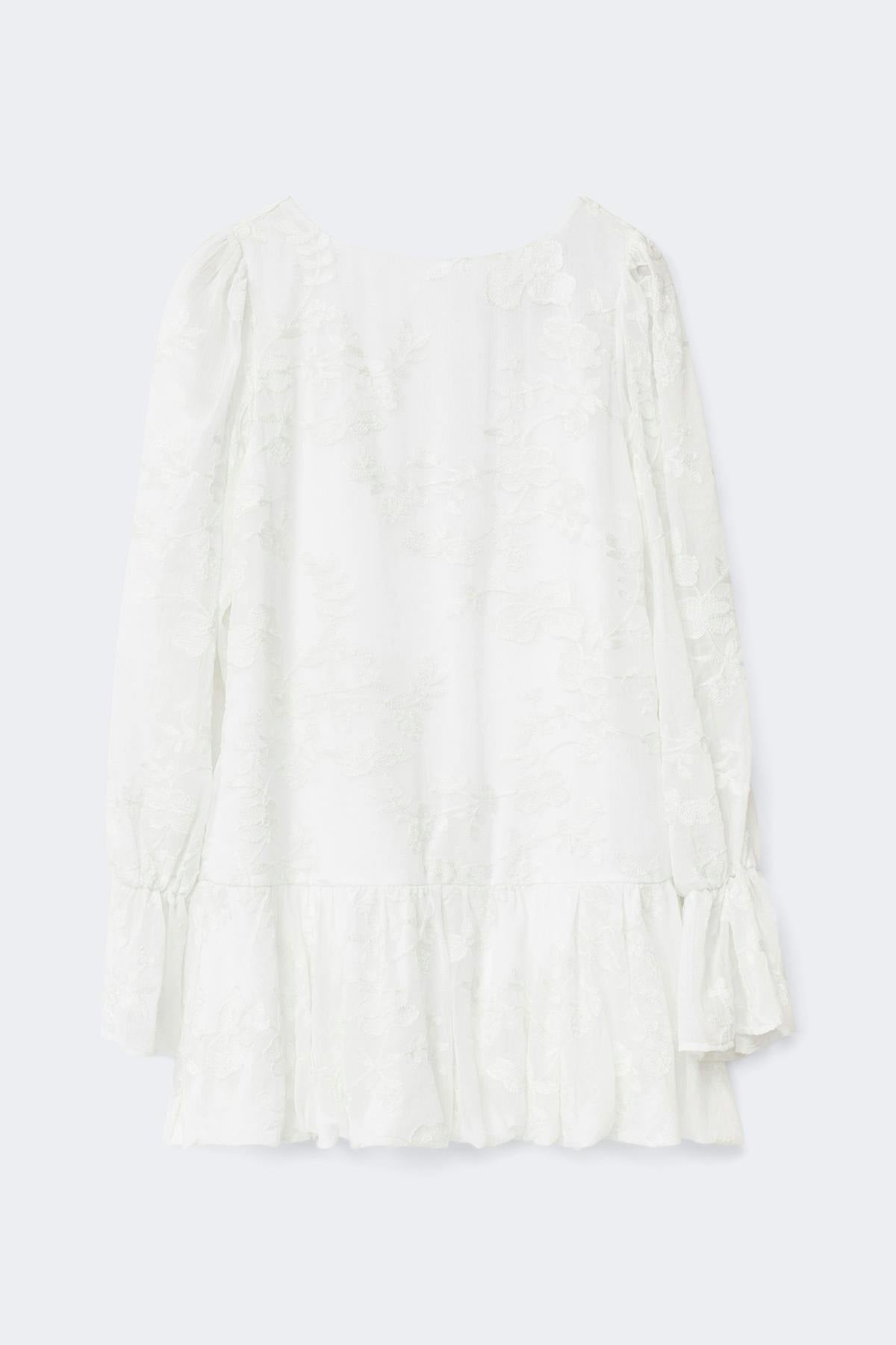 Puff sleeve mini dress