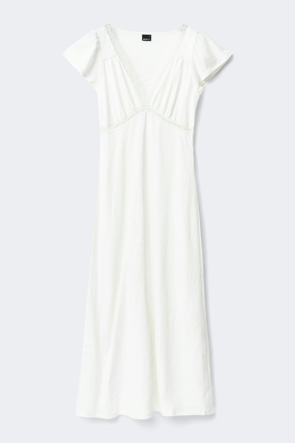 Lace detail midi dress