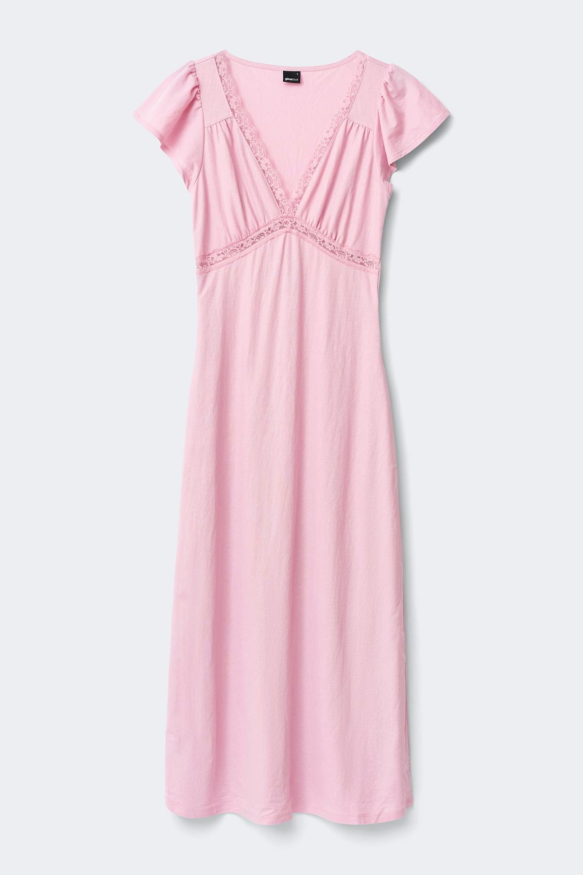 Lace detail midi dress