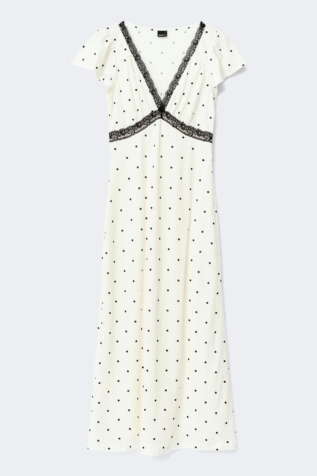 Lace detail midi dress