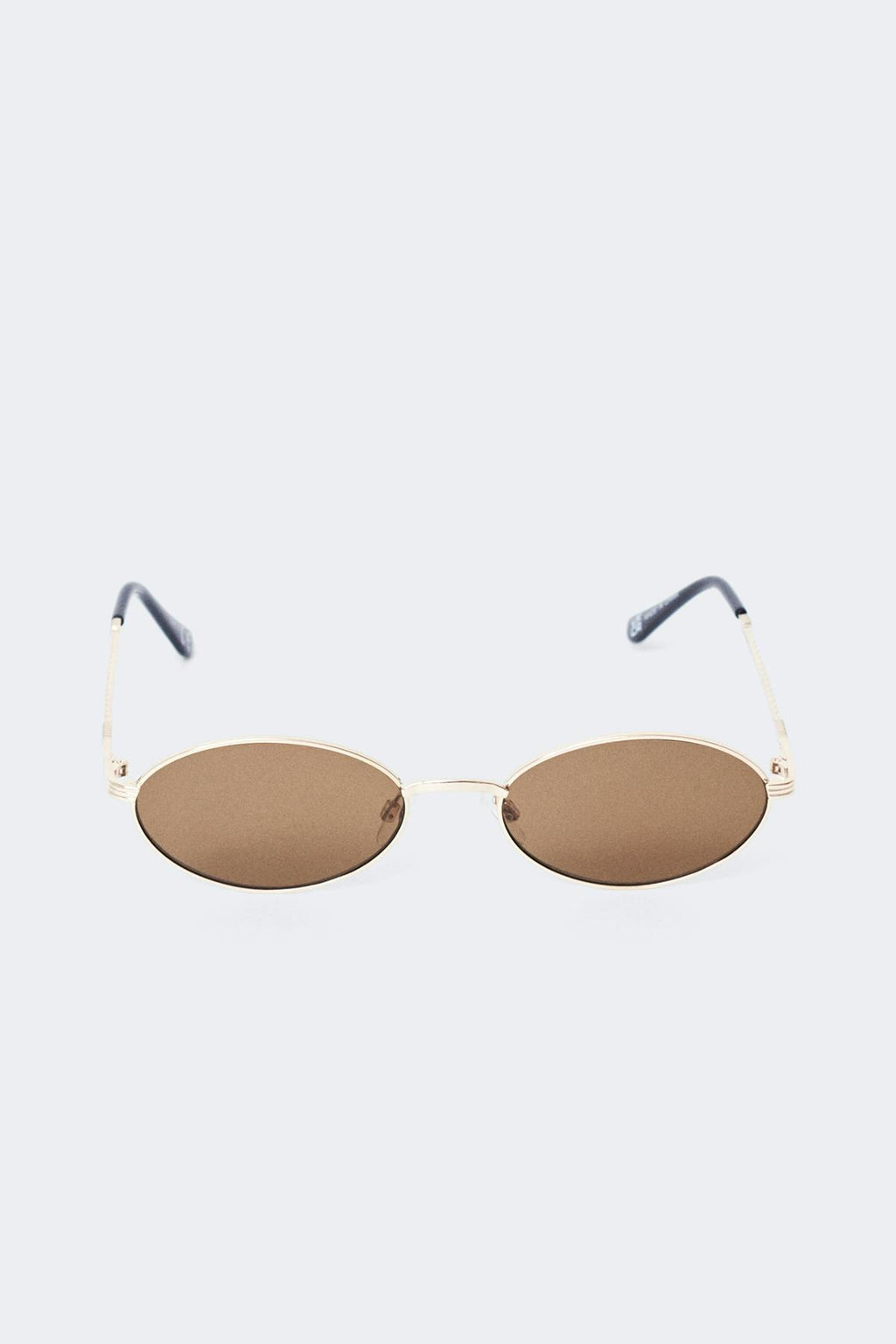 Oval metal frame sunglasses