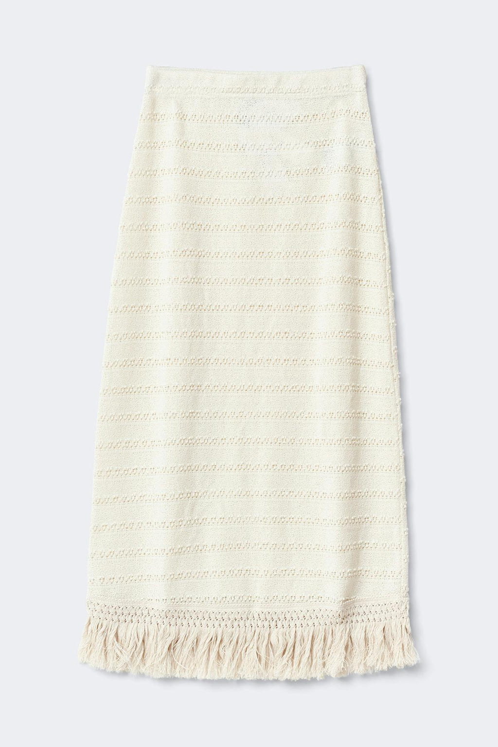 Crochet fringe skirt