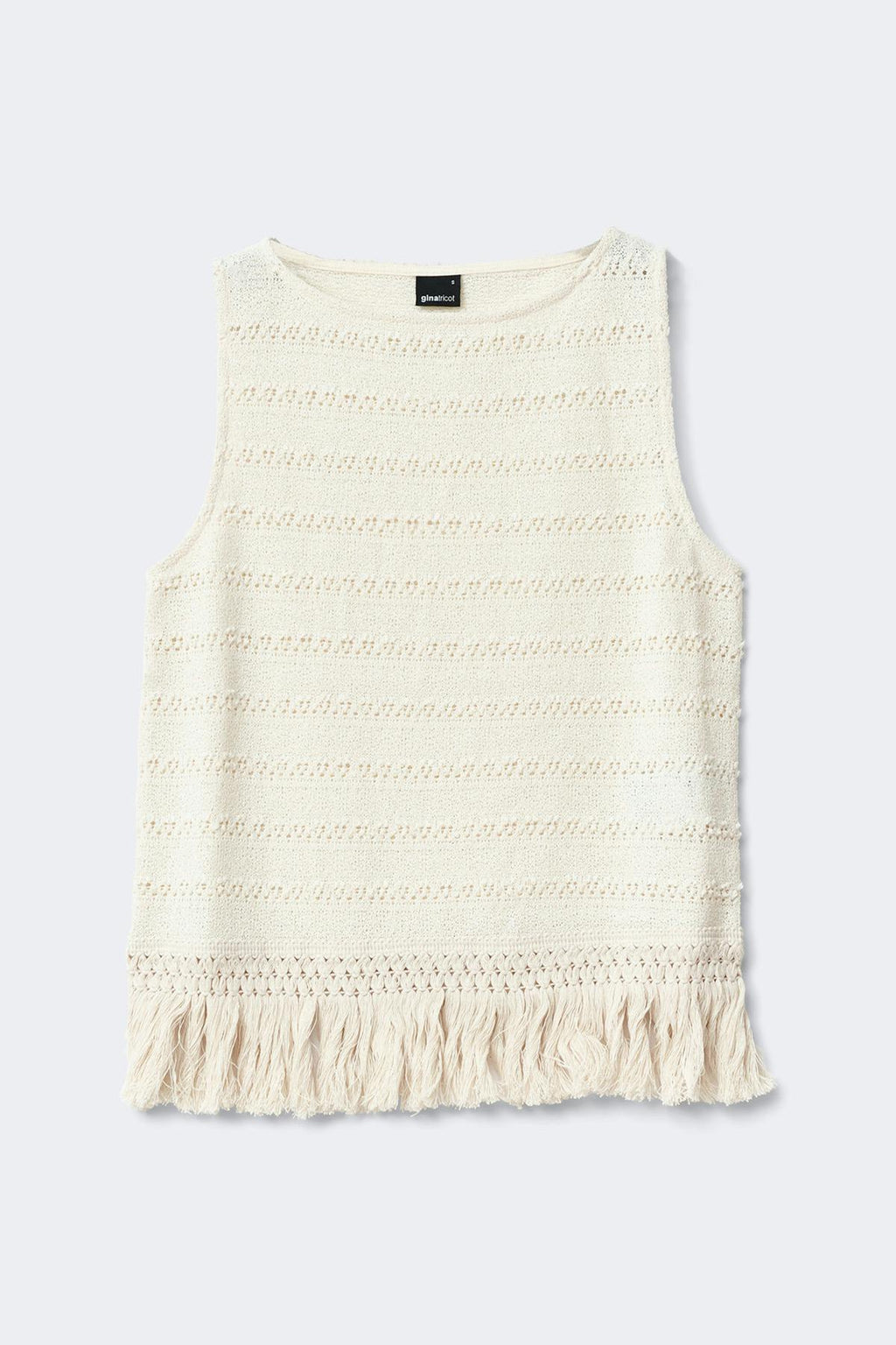 Crochet fringe top