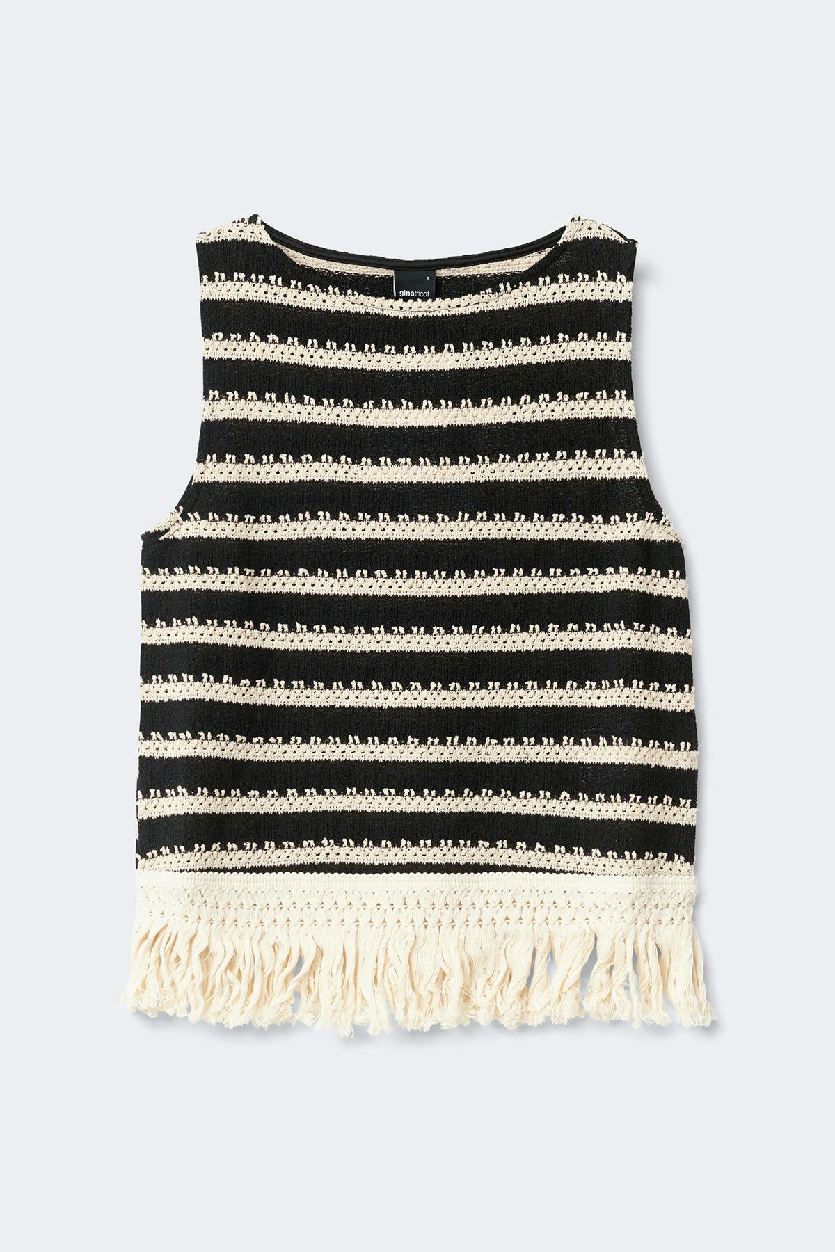 Crochet fringe top
