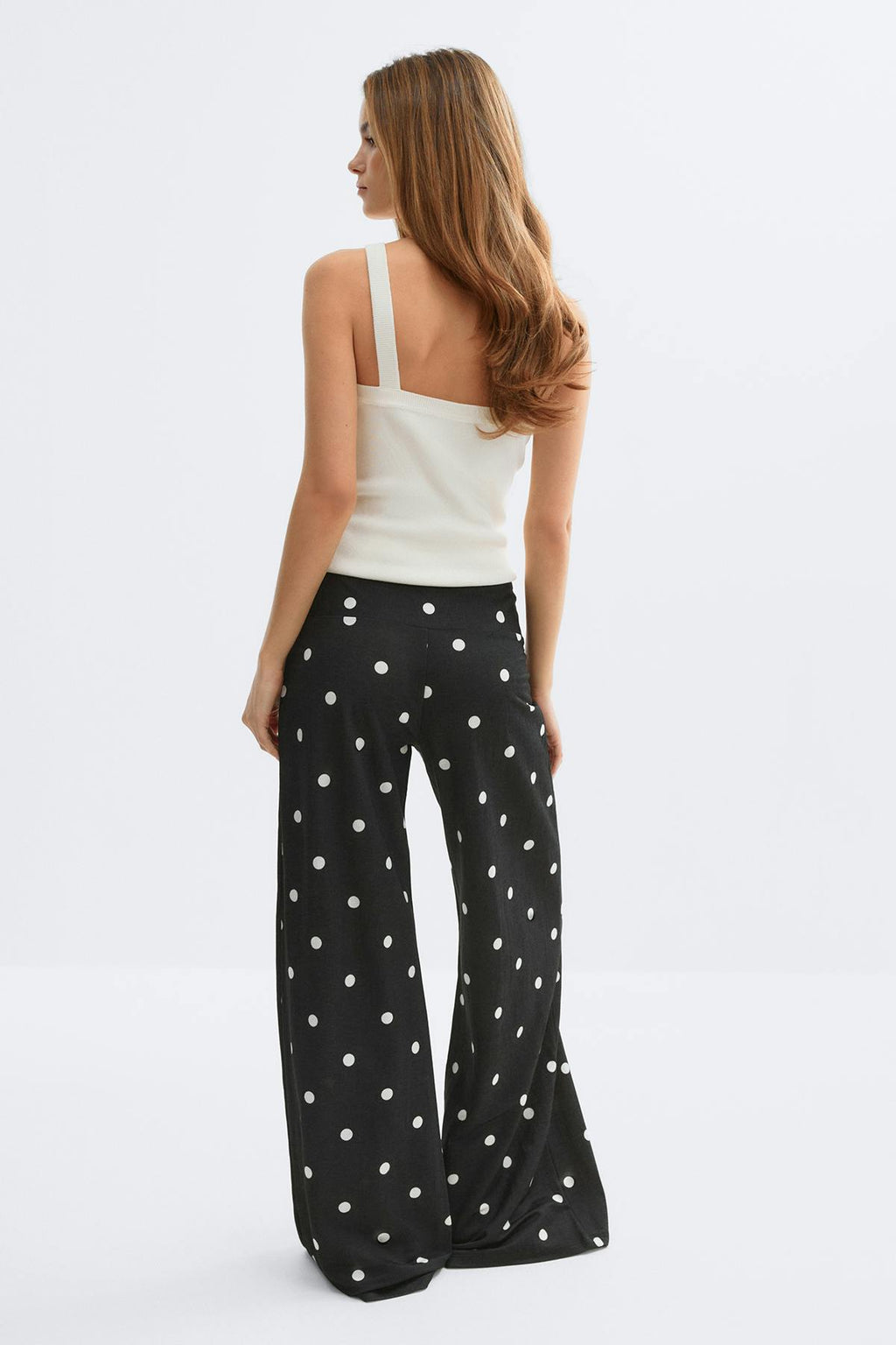 Wide leg trousers