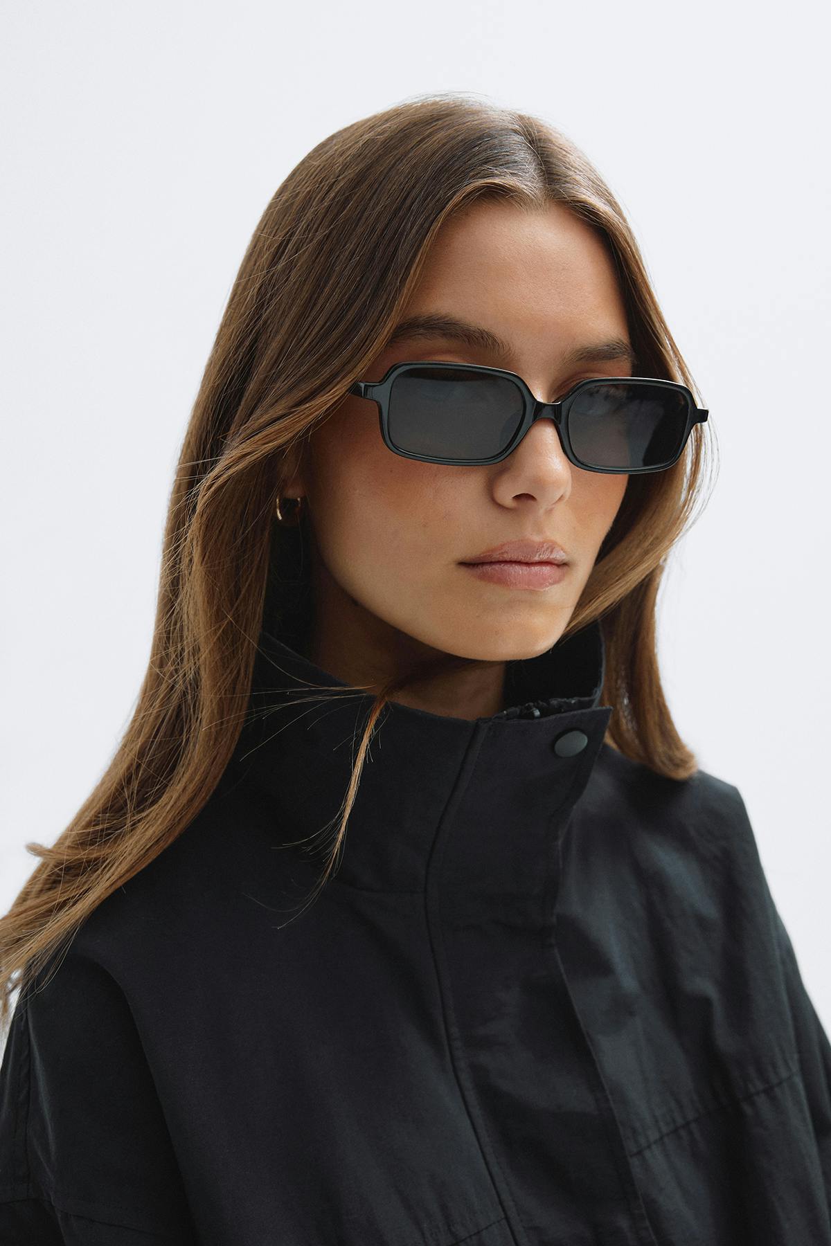 Slim rectangular sunglasses