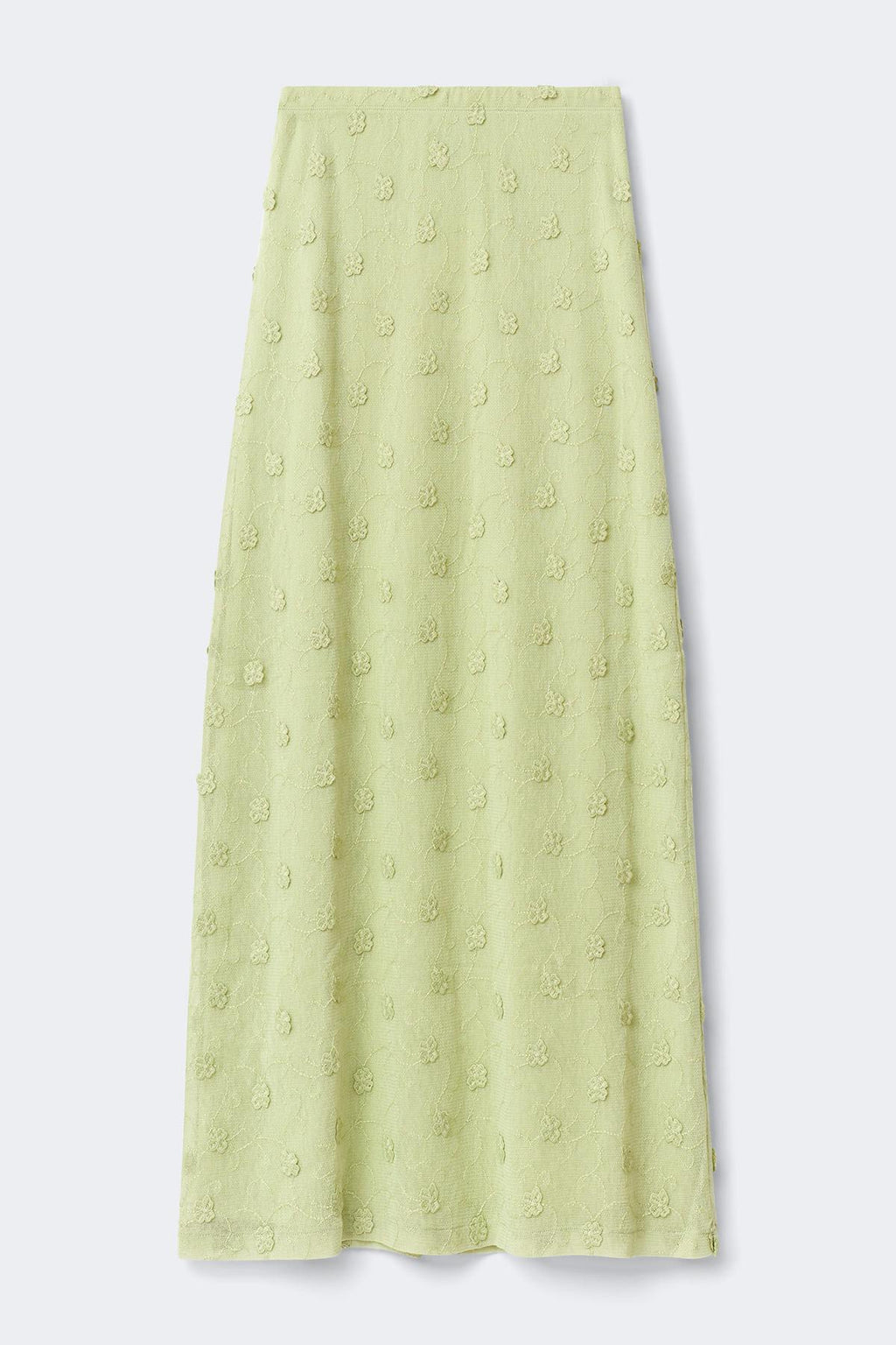 3d floral maxi skirt