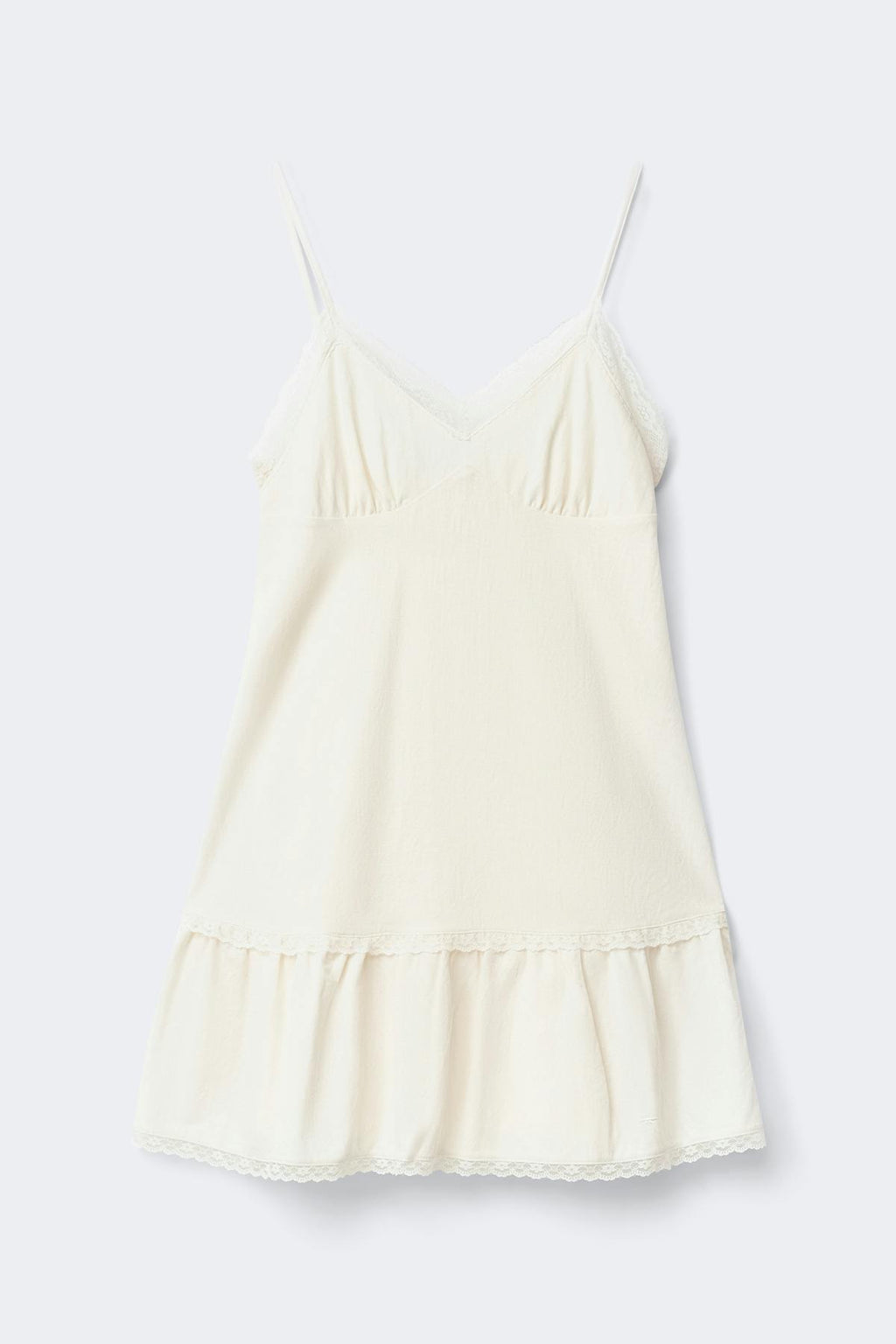 Lace detail strap dress
