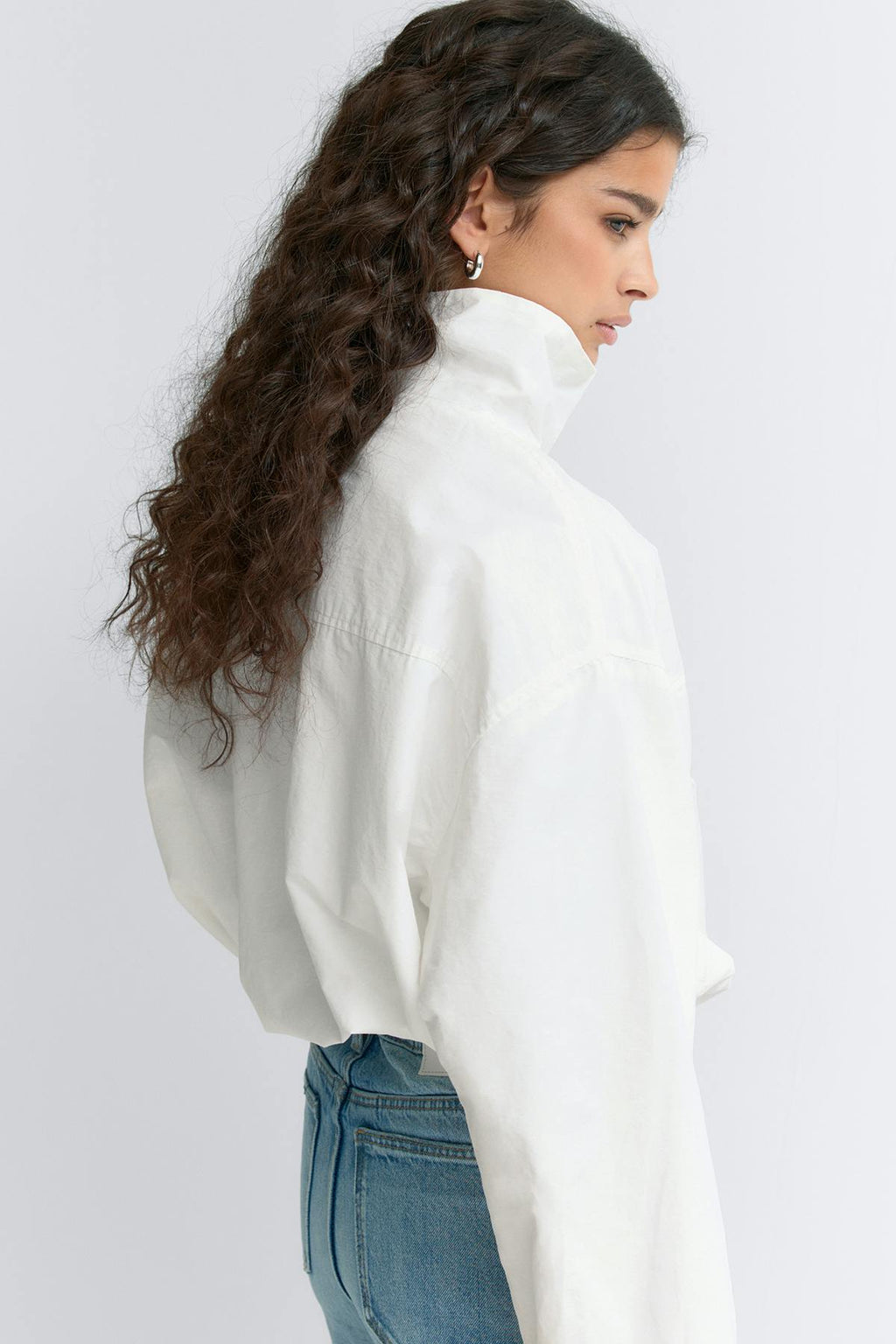 High neck sporty jacket