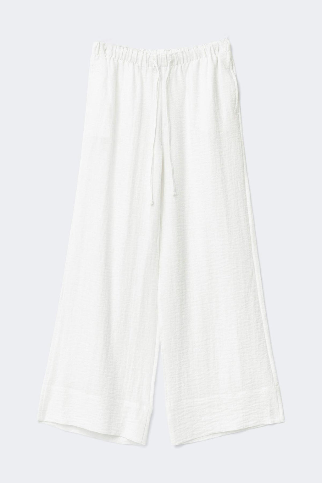 Wide drawstring trousers