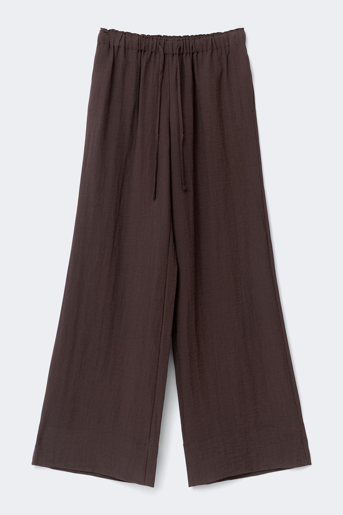 Wide drawstring trousers