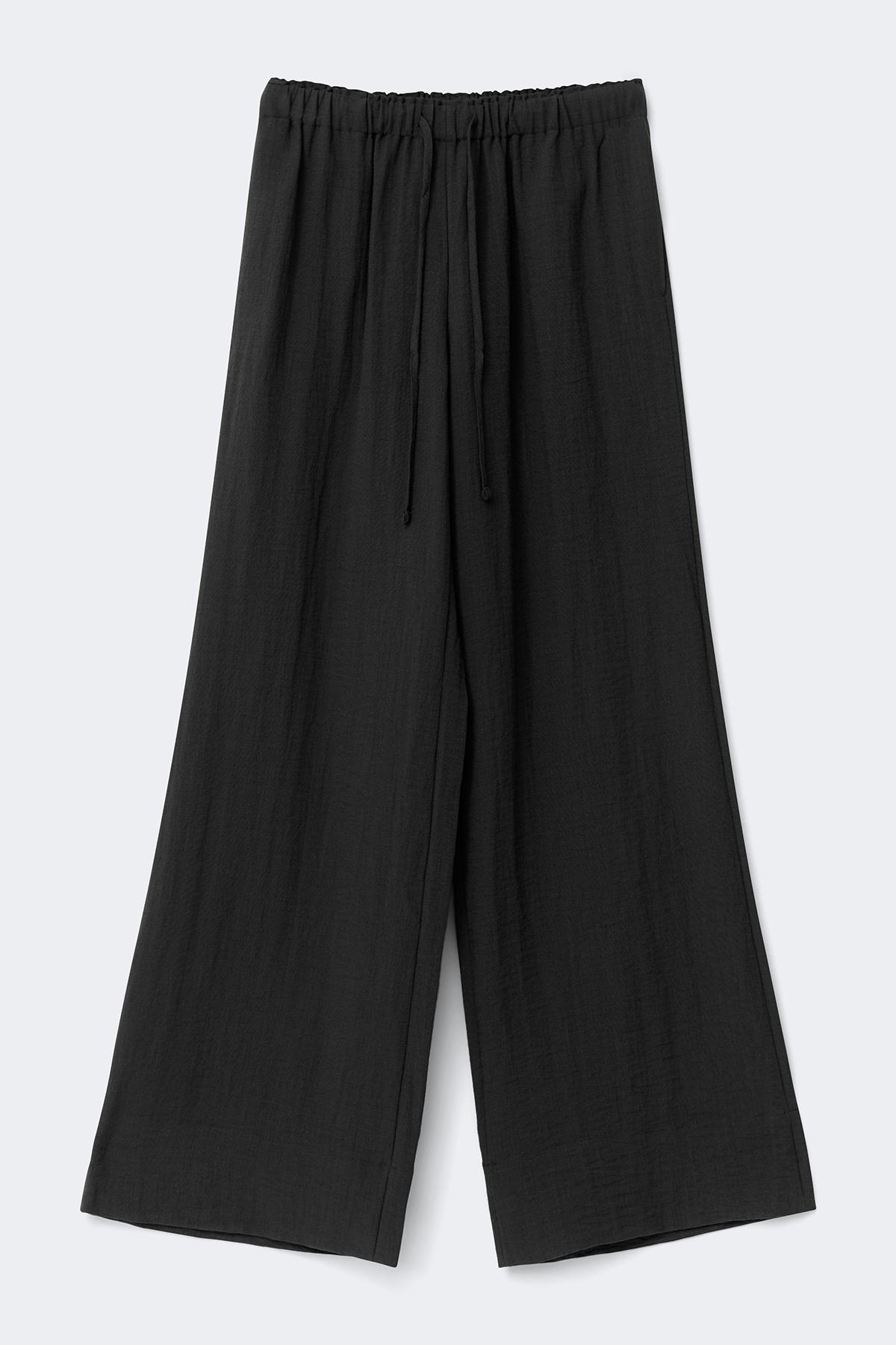 Wide drawstring trousers
