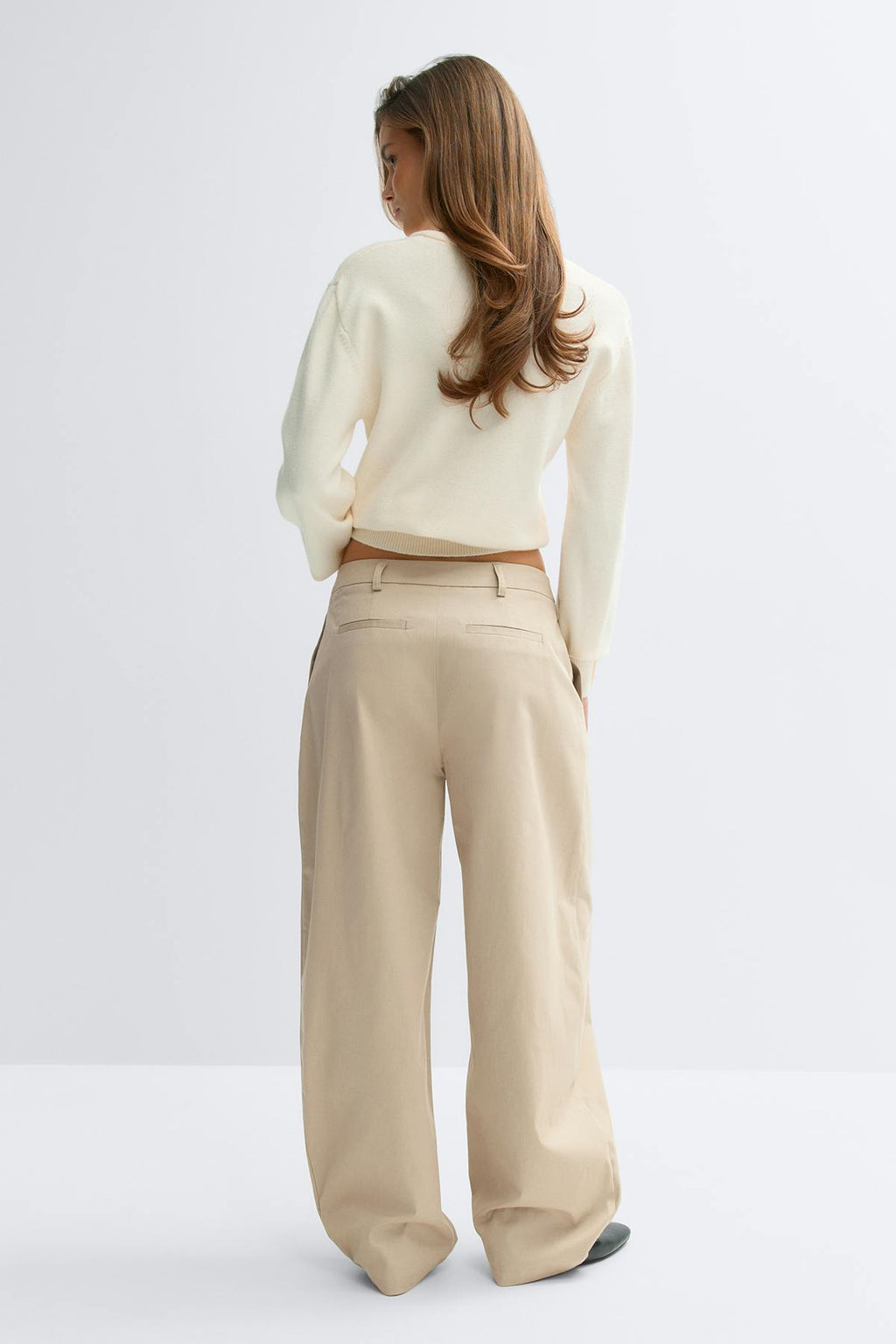 Cotton barrel trousers