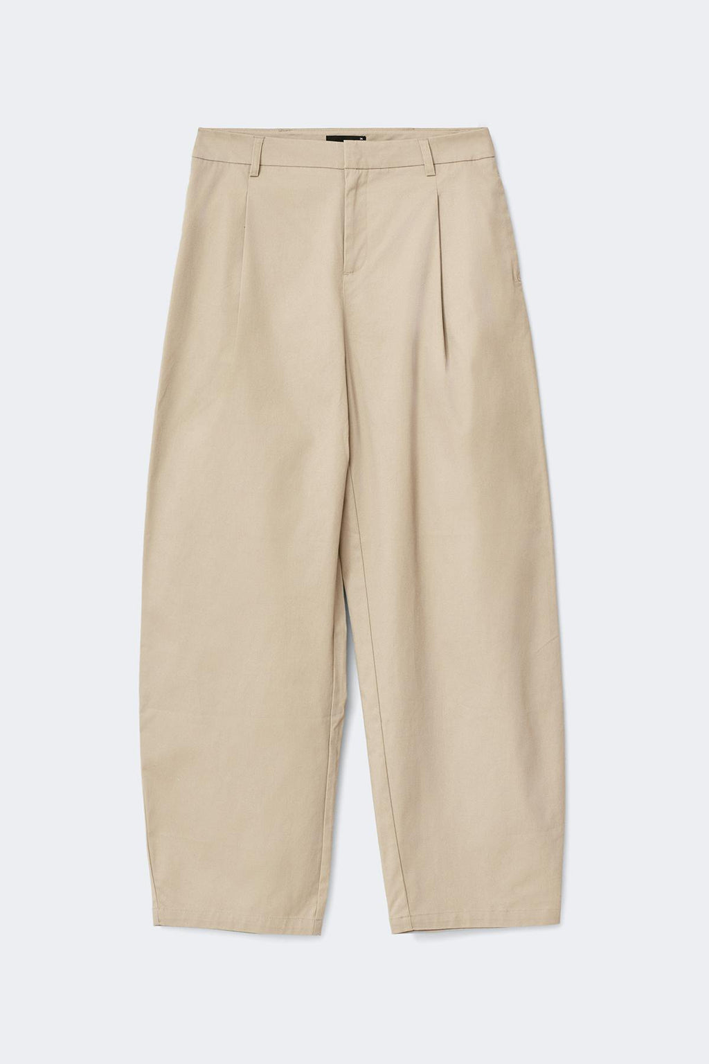Cotton barrel trousers