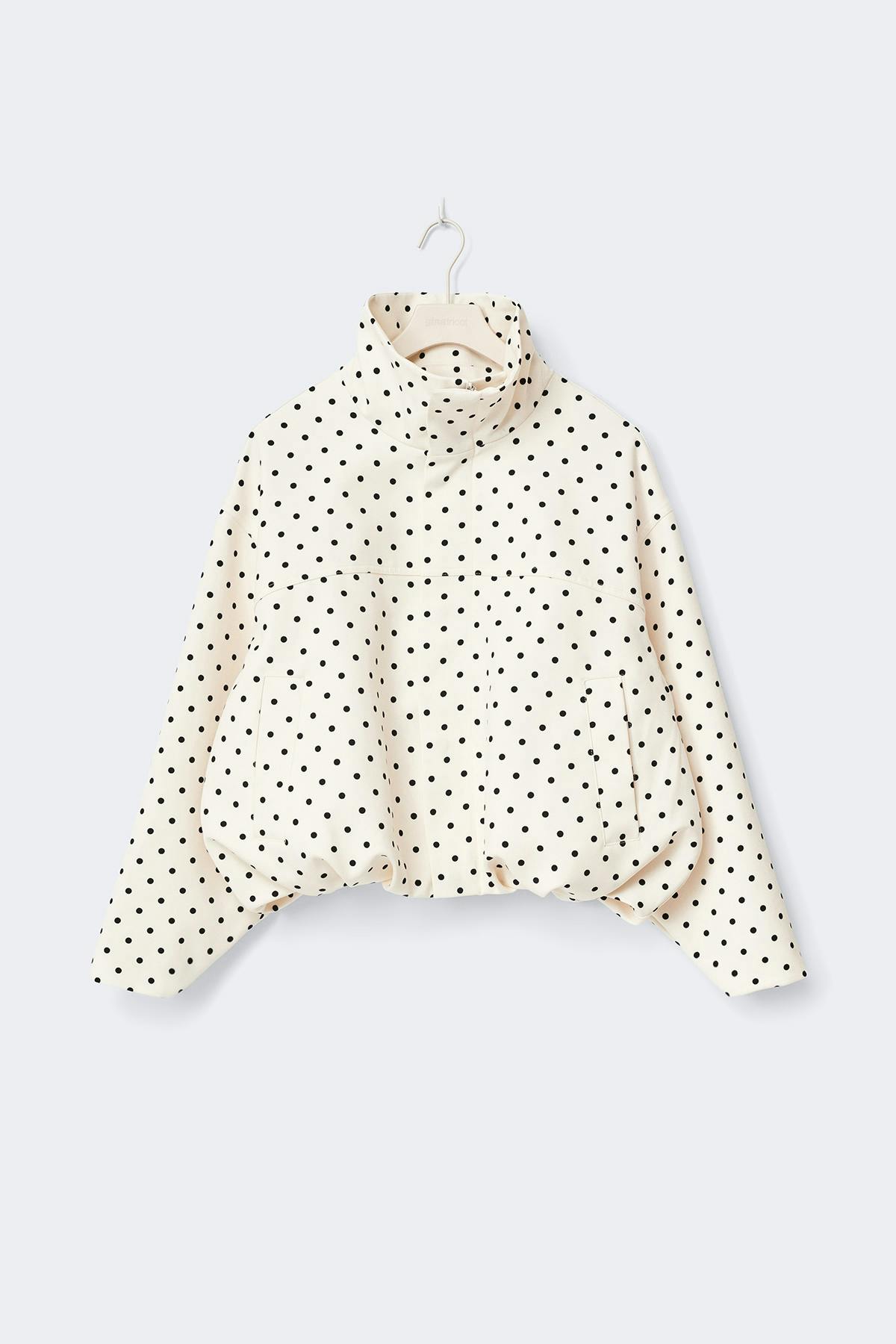 High neck dot jacket