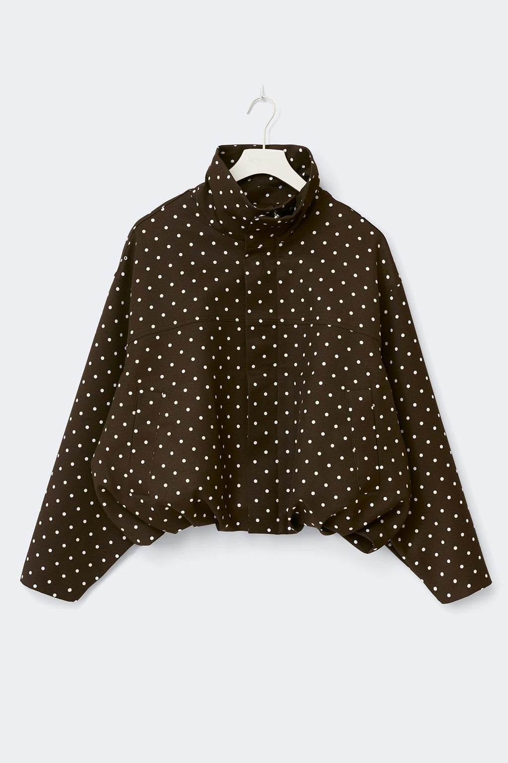 High neck dot jacket