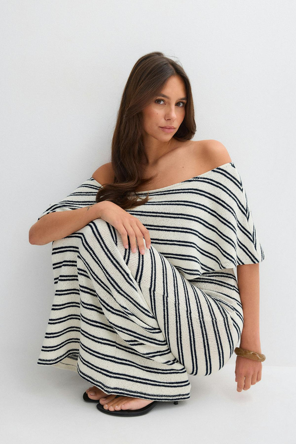 Off shoulder maxi dress