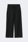 Petite linen blend trousers