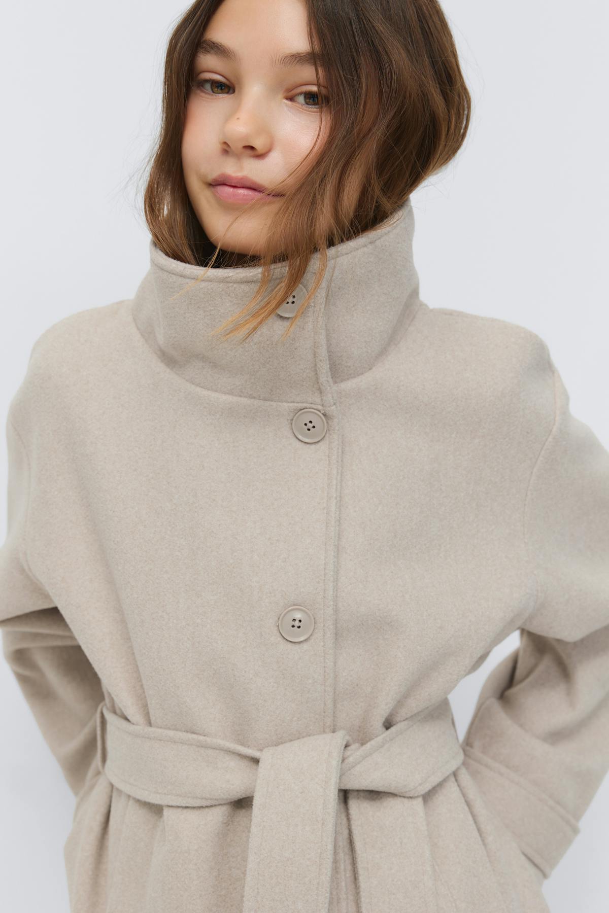 Y short felt jacket