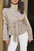 Y short felt jacket