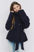 Y short felt jacket