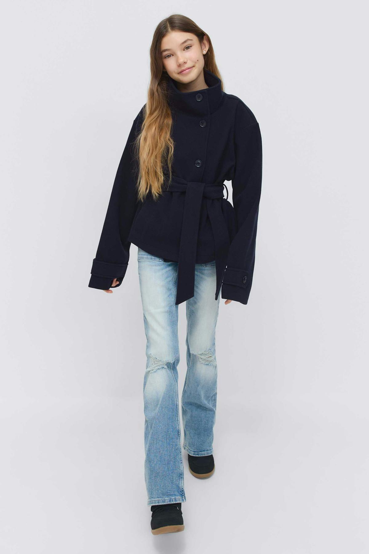 Y short felt jacket