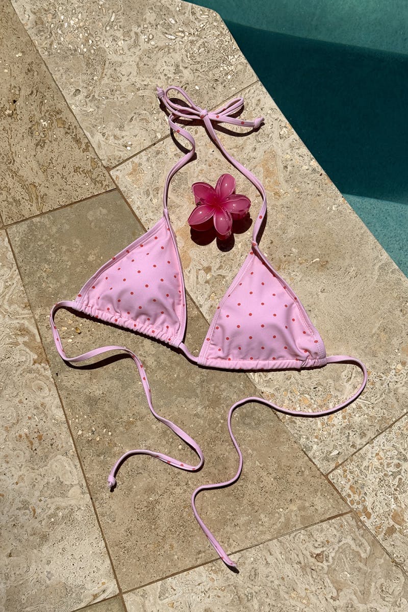 14+ tulum triangle bikini top