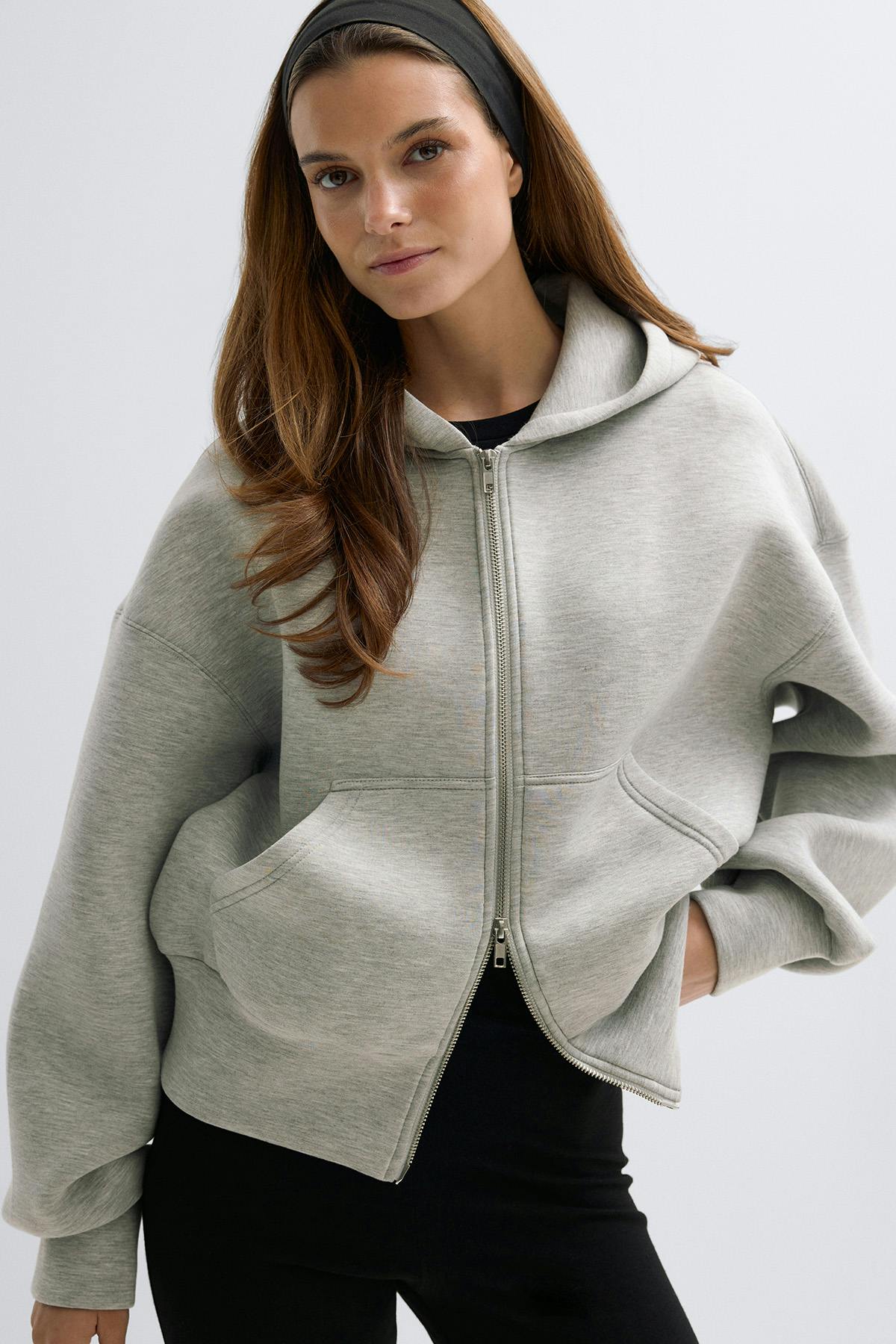 Scuba zip hoodie