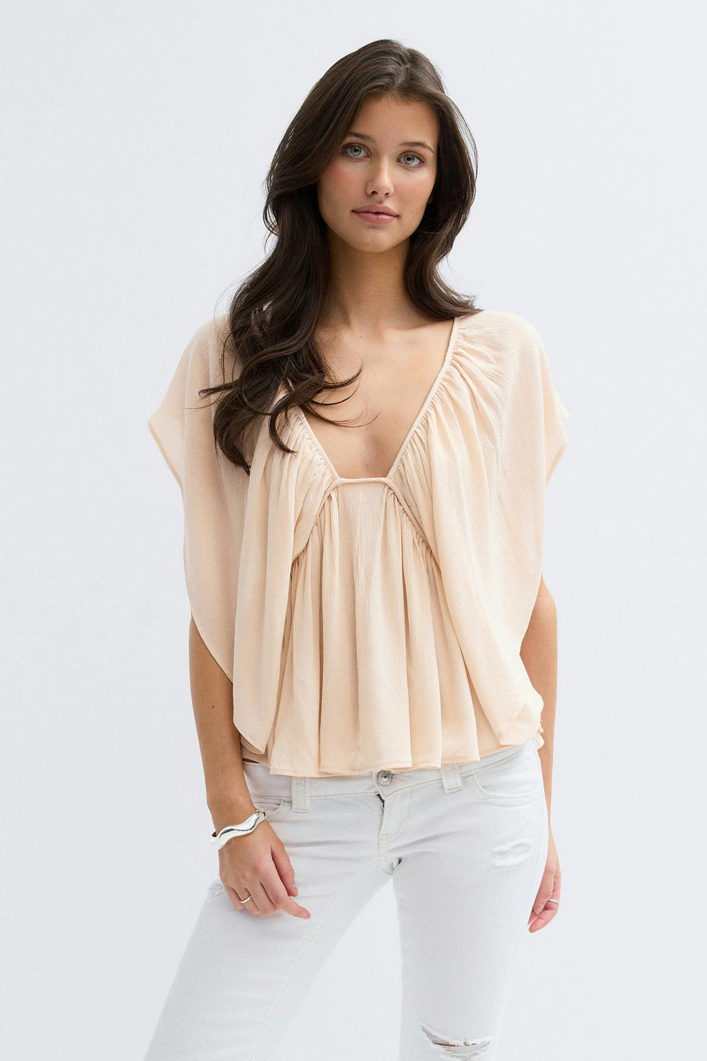 14+ coral blouse