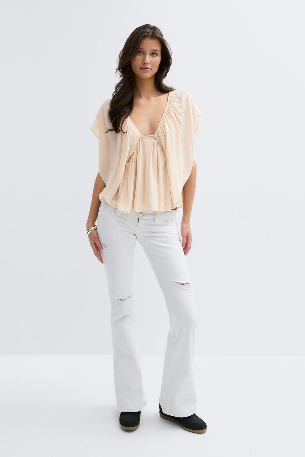 14+ coral blouse