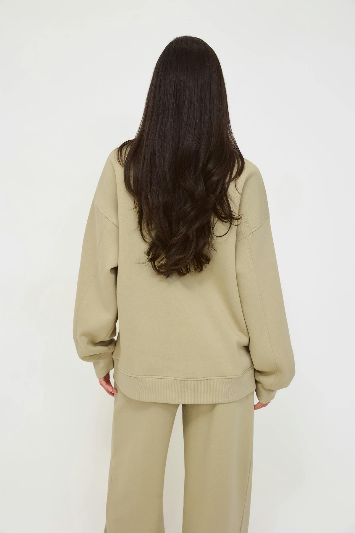 Oversized crew neck sweater