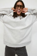 Oversized crew neck sweater