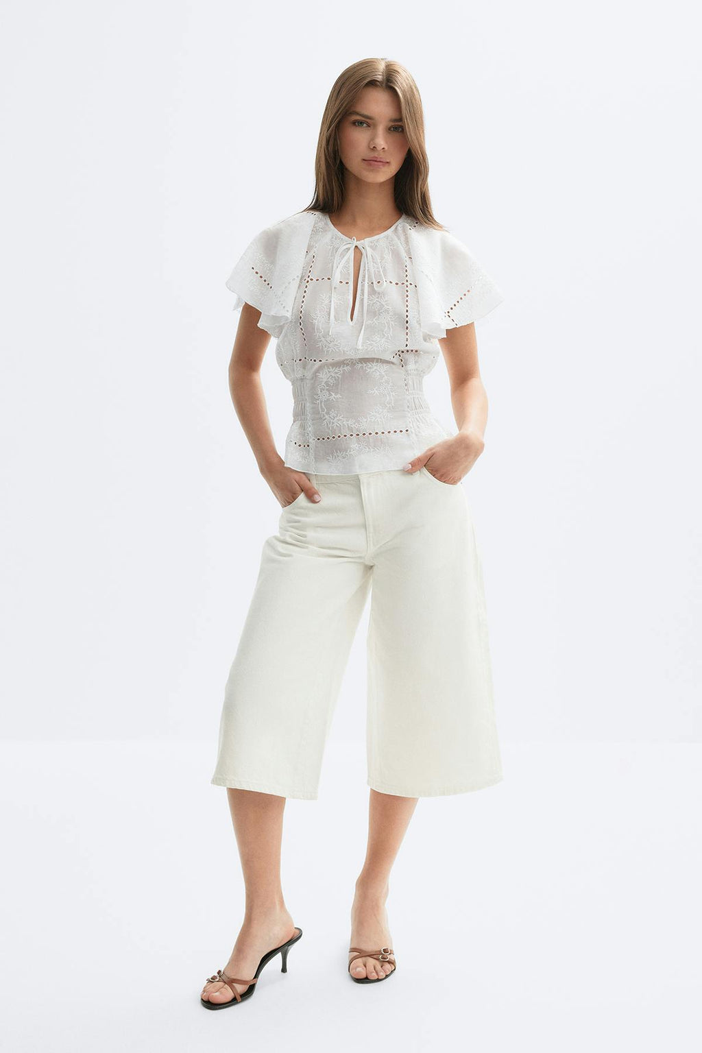 Loose n' luxe denim shorts