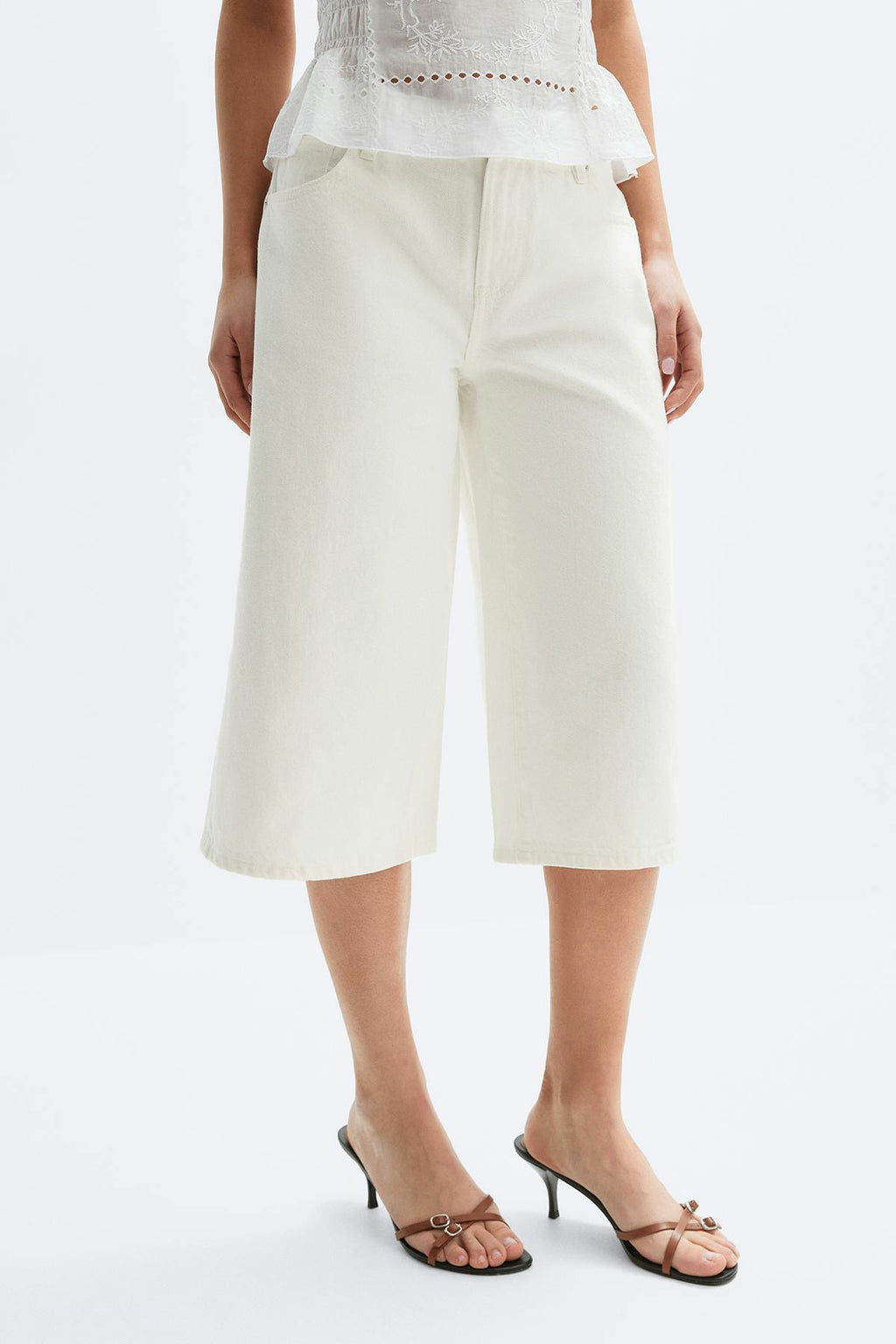 Loose n' luxe denim shorts