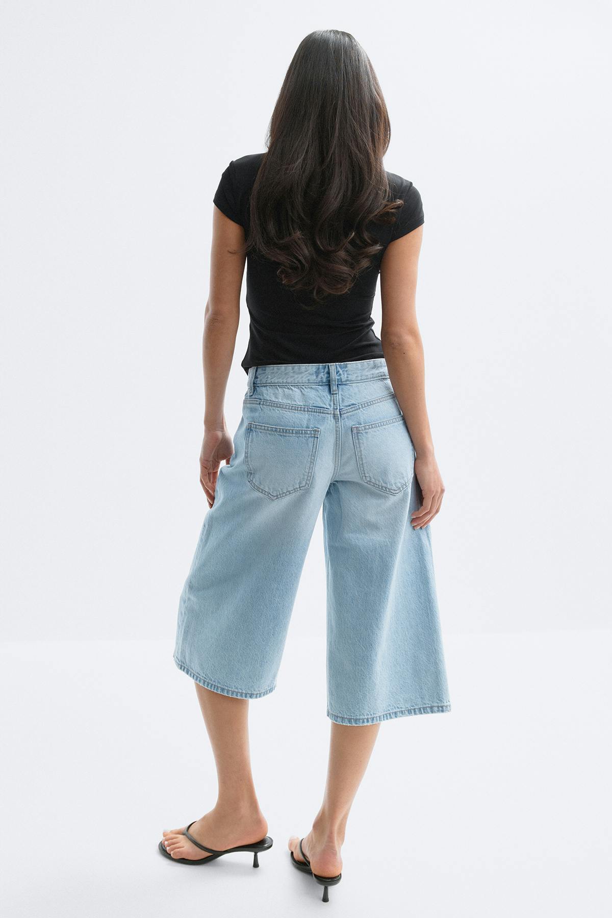 Loose n' luxe denim shorts