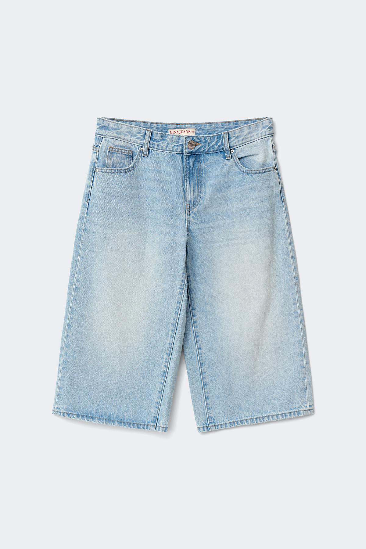 Loose n' luxe denim shorts