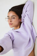 Crop crewneck sweater