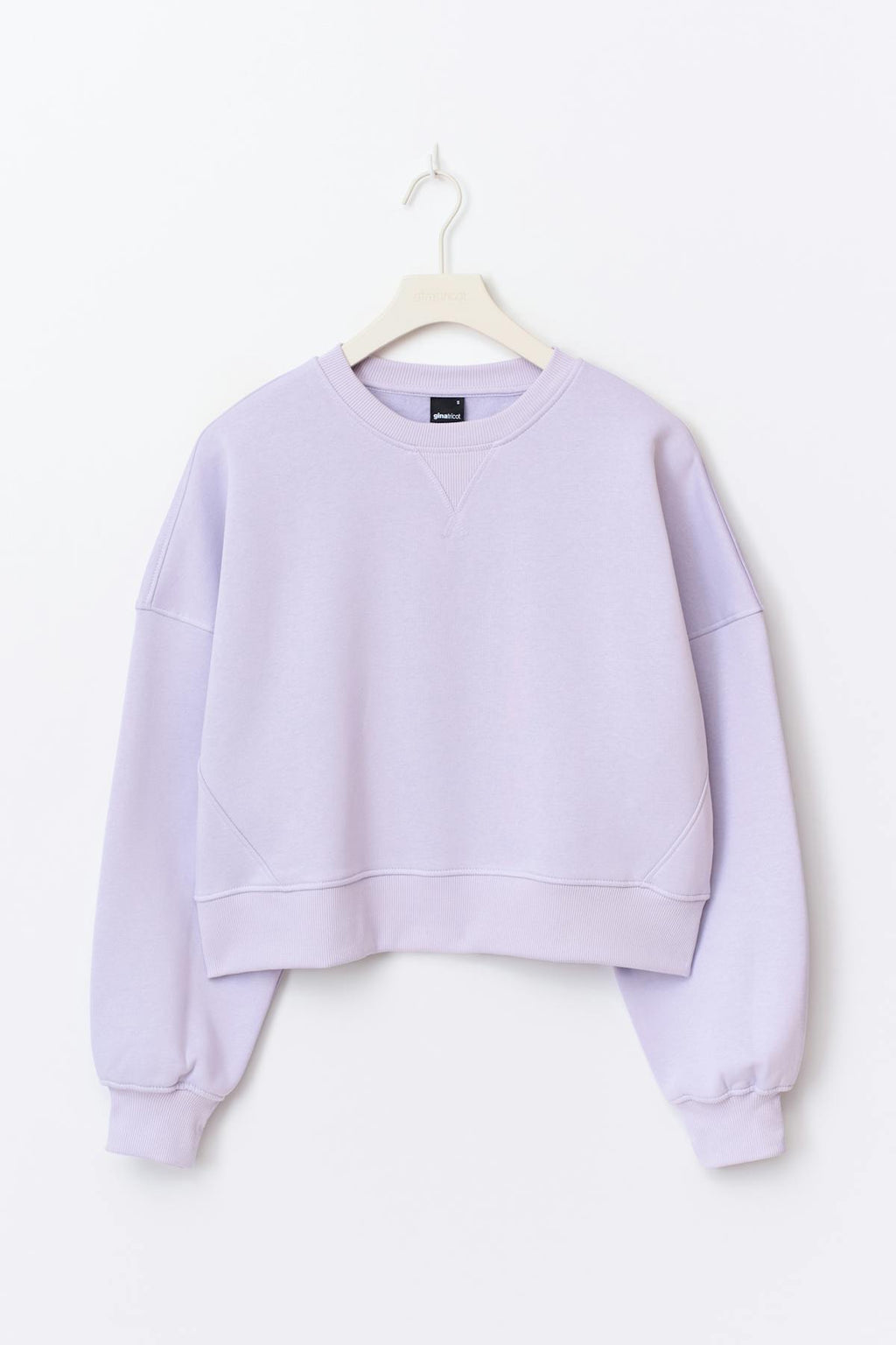 Crop crewneck sweater