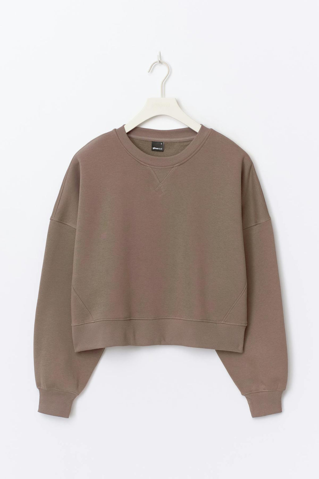 Crop crewneck sweater