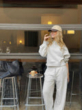 Crop crewneck sweater