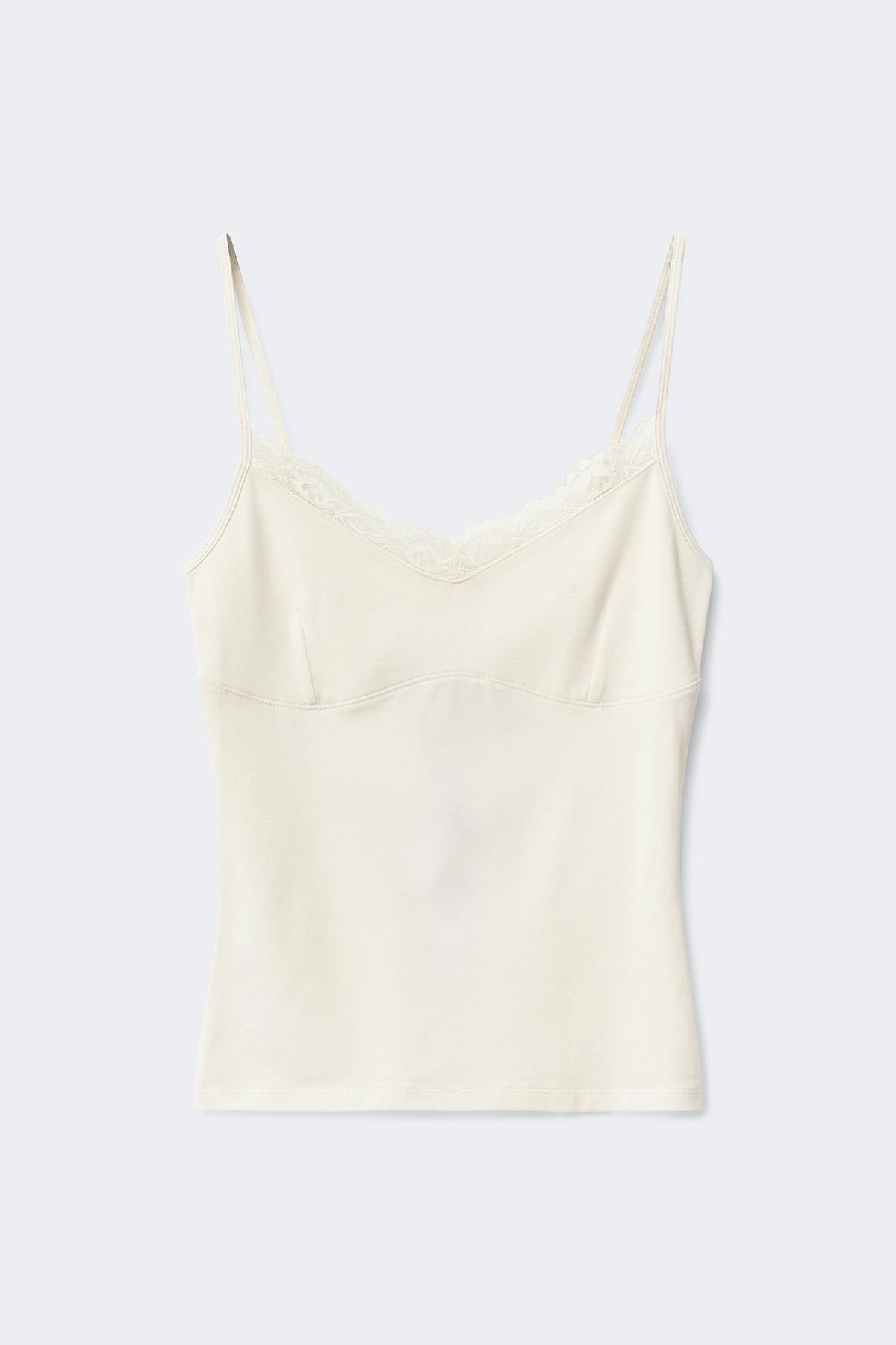 Lace strap singlet